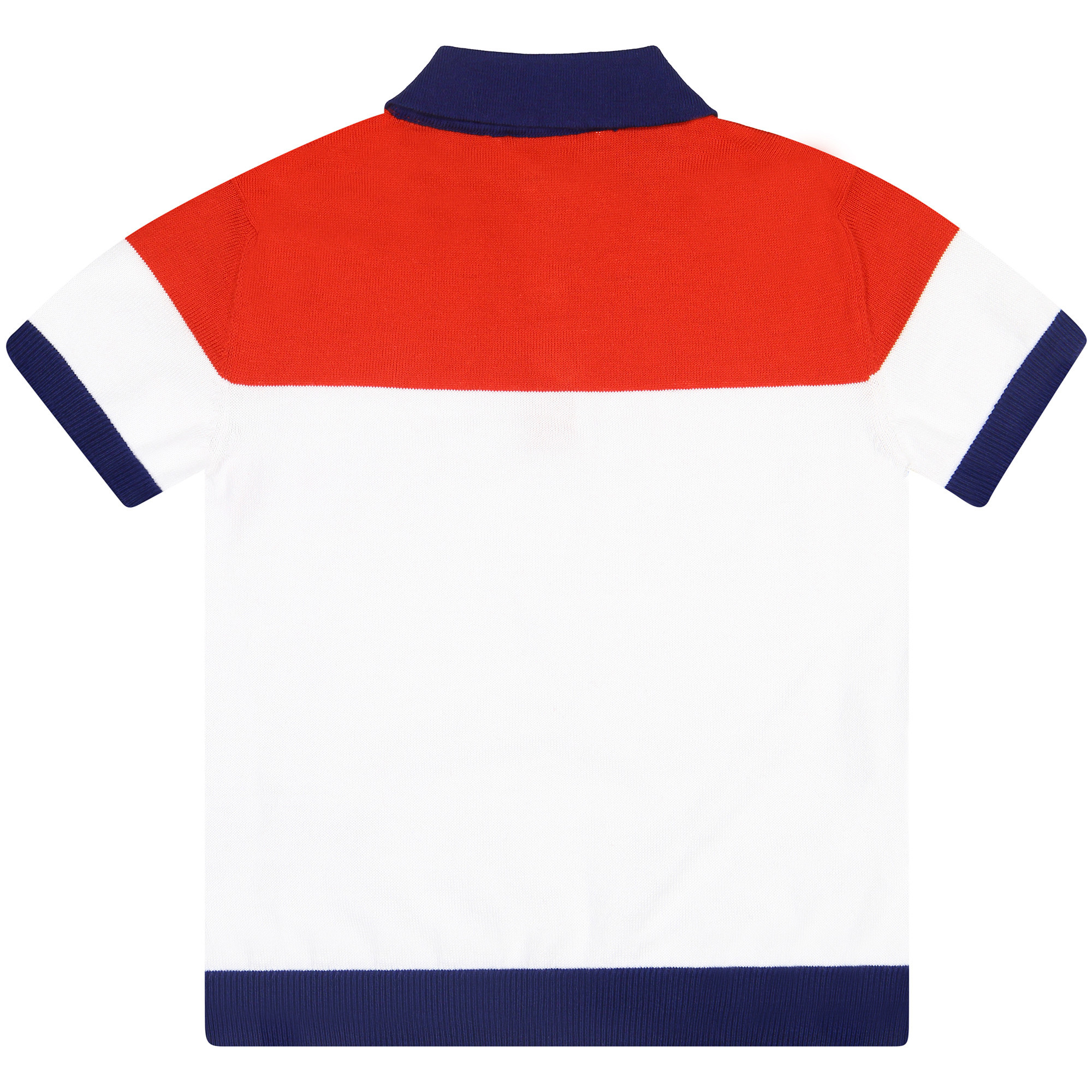 Red blue white polo shirt Clearance