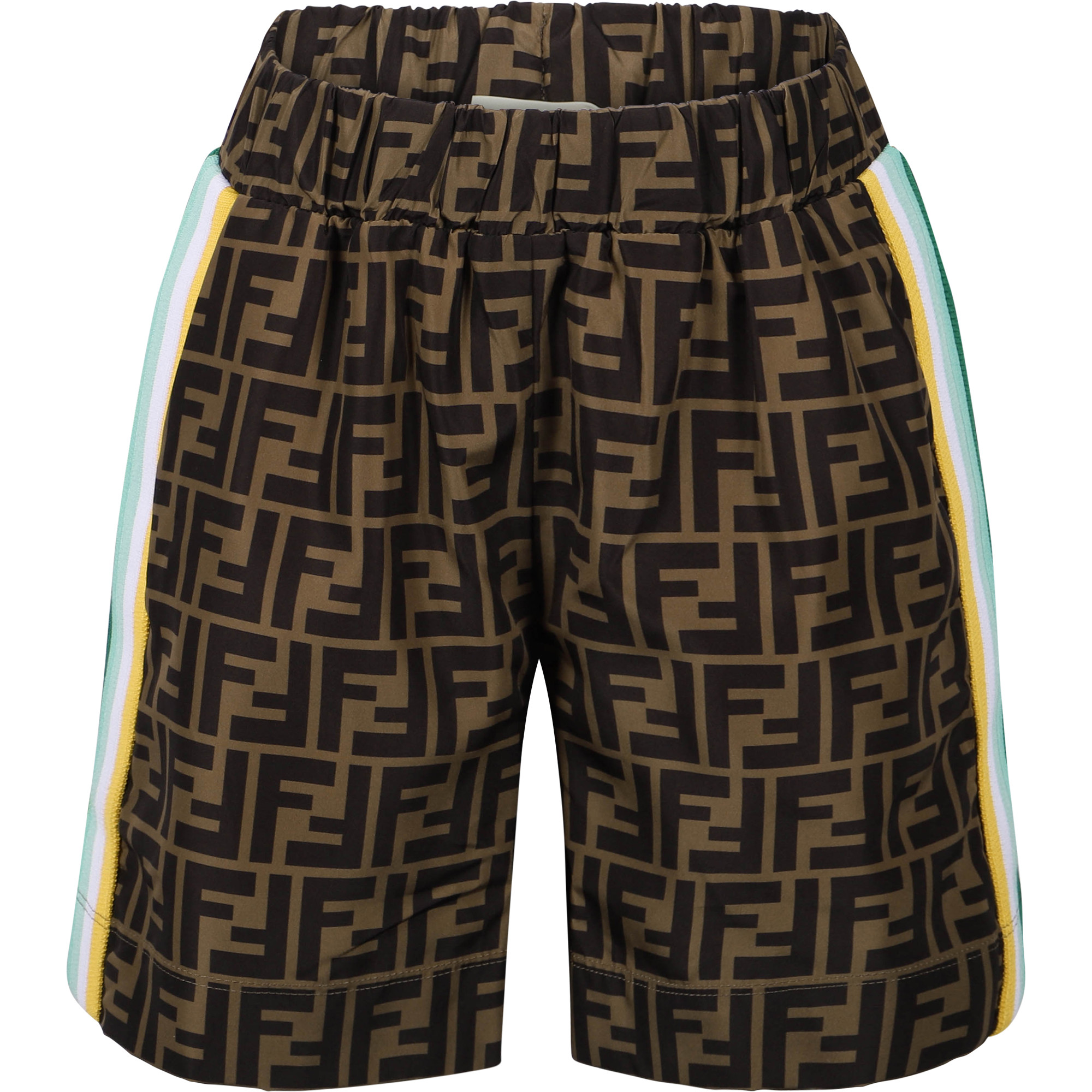 Fendi FF Print Bermuda Shorts in Brown —