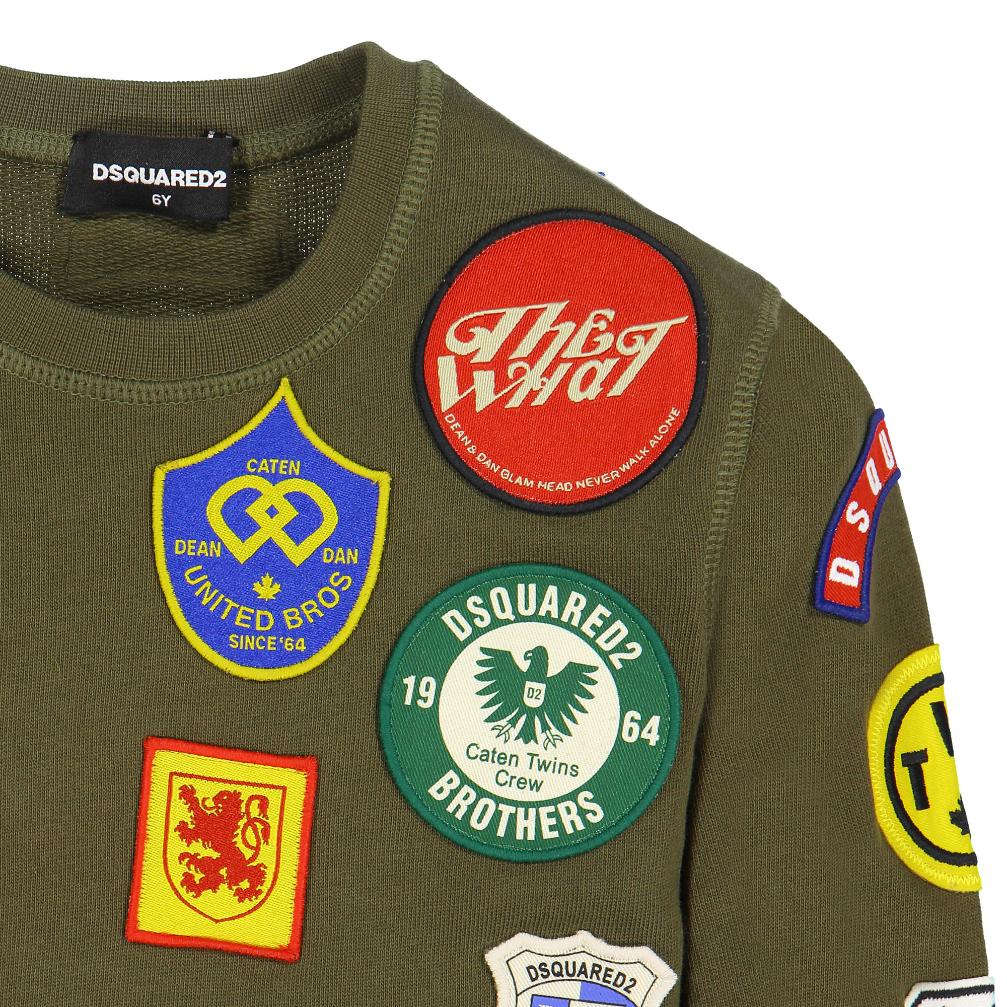 dsquared patch sweatshirt