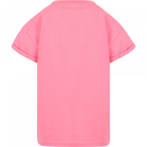 Glittering Heart Logo T-Shirt in Pink