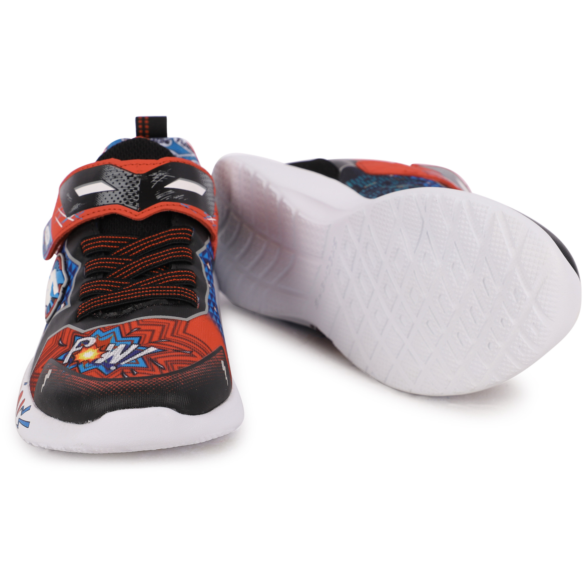 Skechers Logo Comic Text Sneakers with Superhero Mask