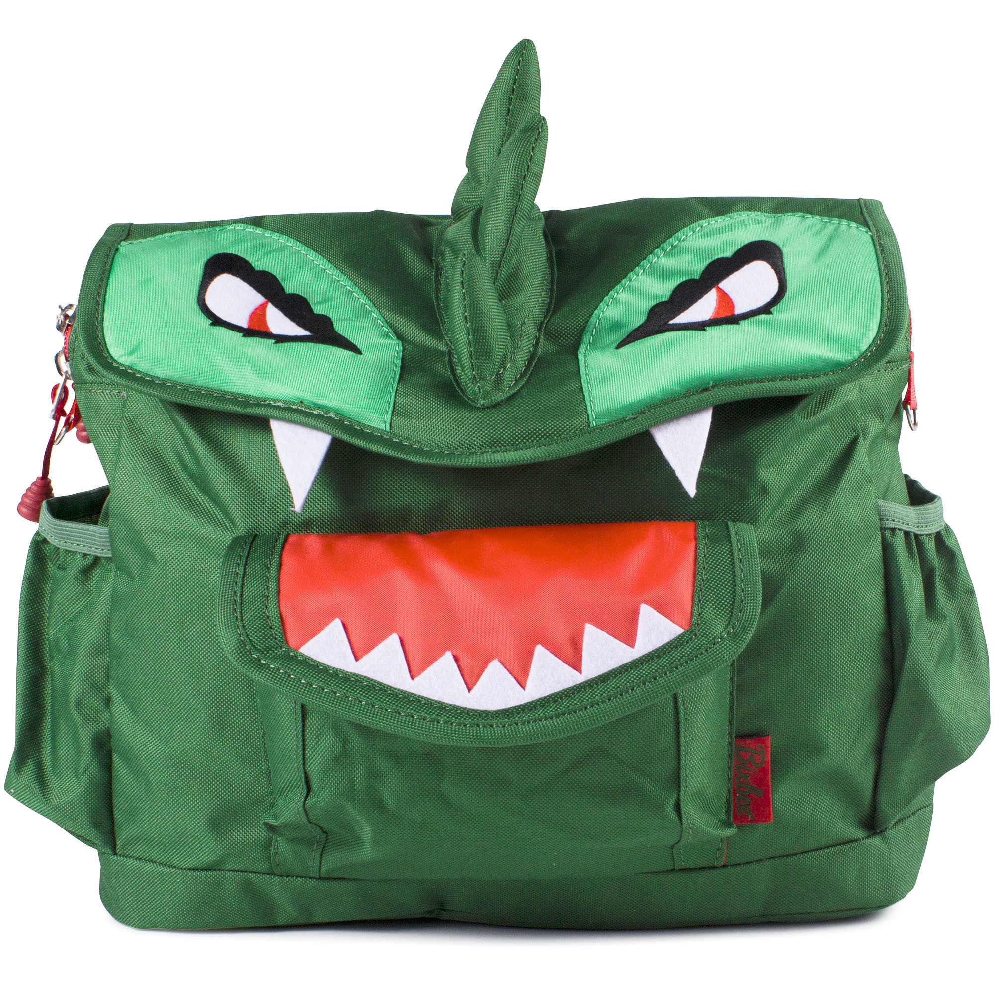 Bixbee Boys Dinosaur Ergonomic Backpack in Green —