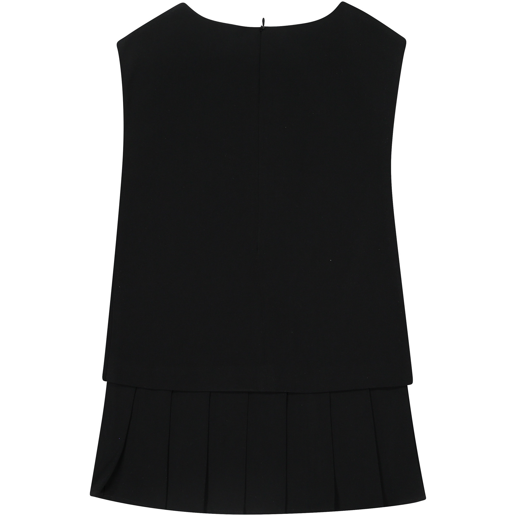 girls black sleeveless dress