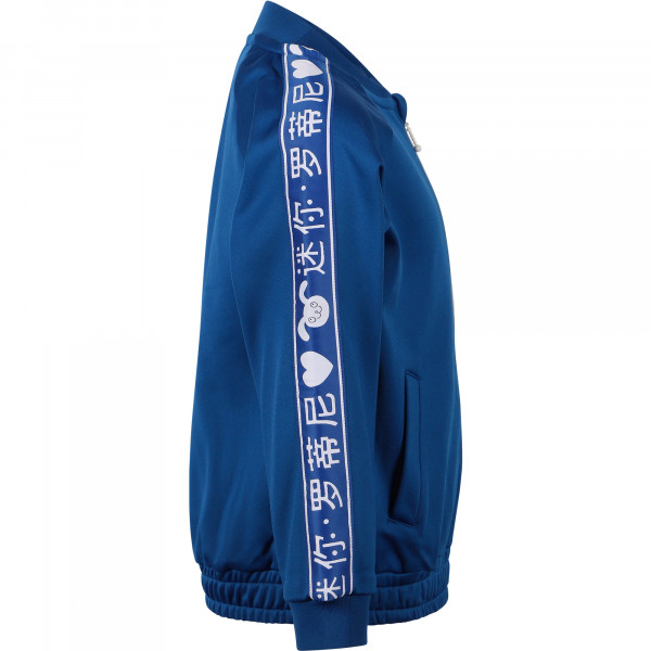 Logo Zipped Sports Jacket in Blue