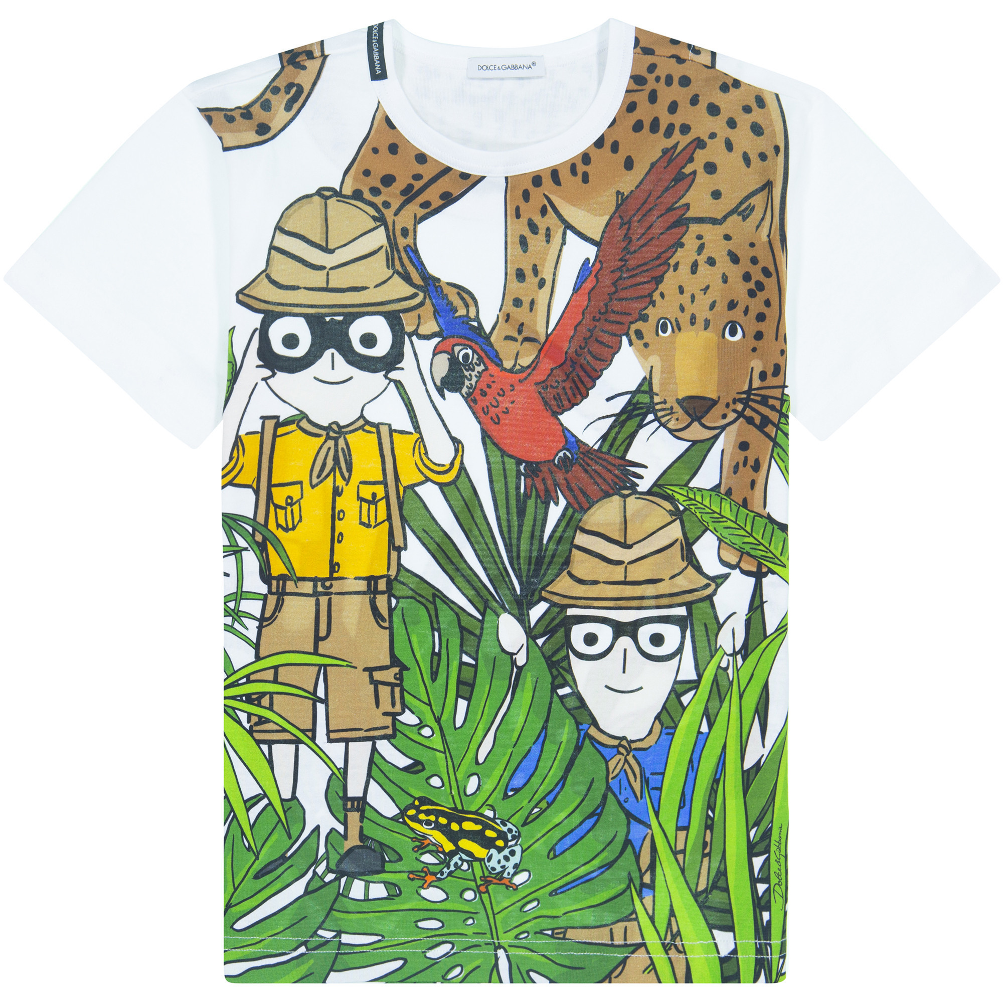 Dolce & Gabbana Boys TShirt with Jungle Safari Print