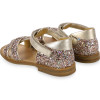 Glittery Sandals in Pink and Golden