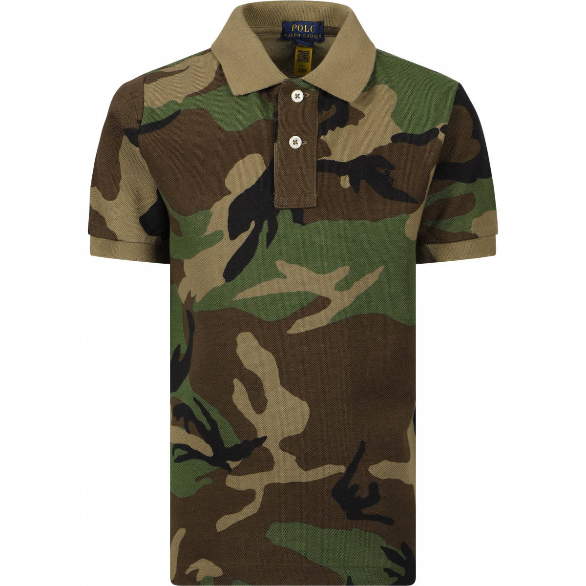 Polo Ralph Lauren Logo Camouflage Polo TShirt in Green