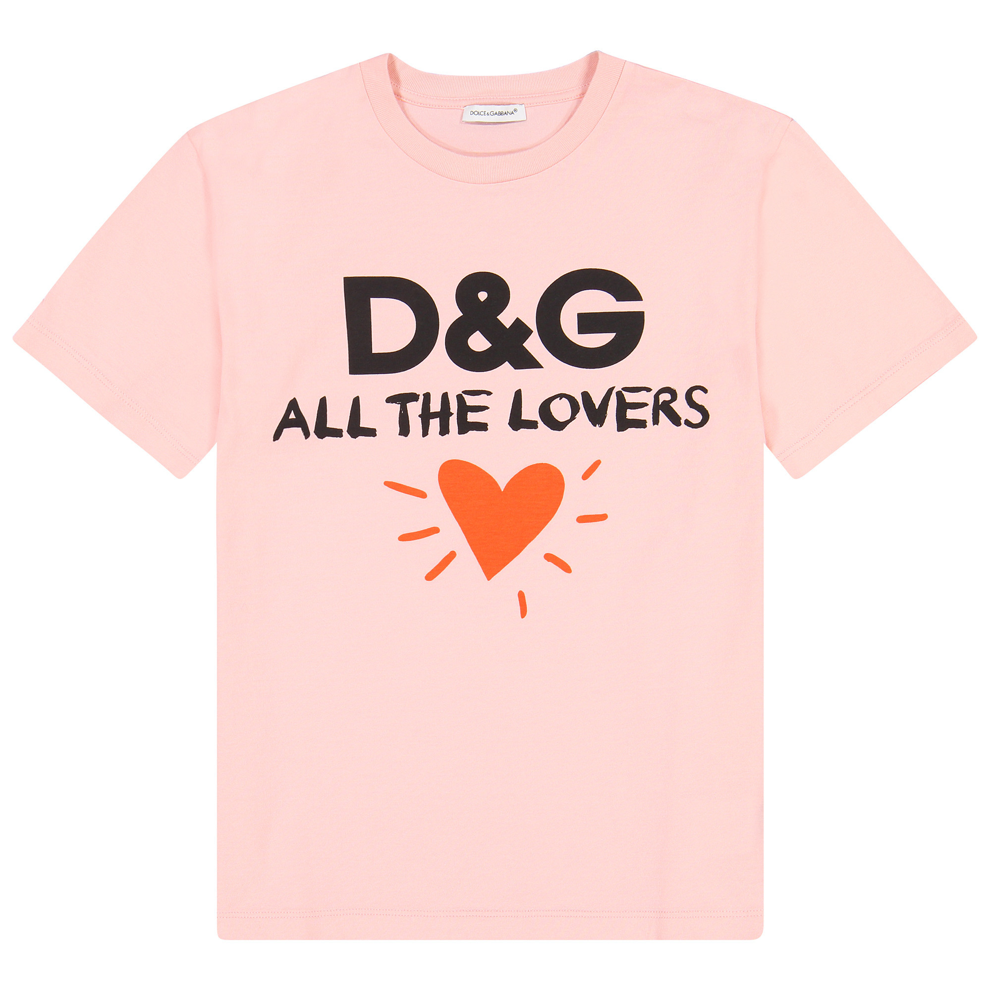 dolce and gabbana pink t shirt