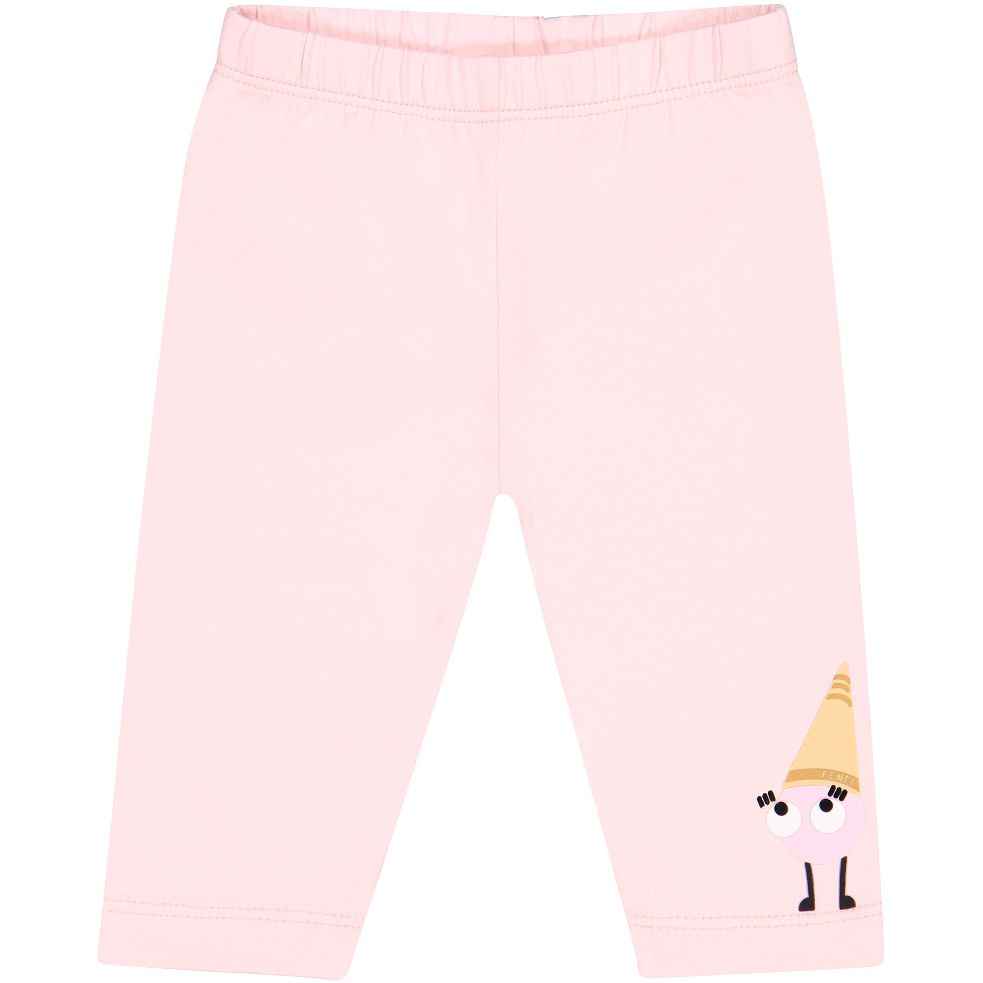Fendi Baby Leggings in PInk with Monster Ice Cream Print