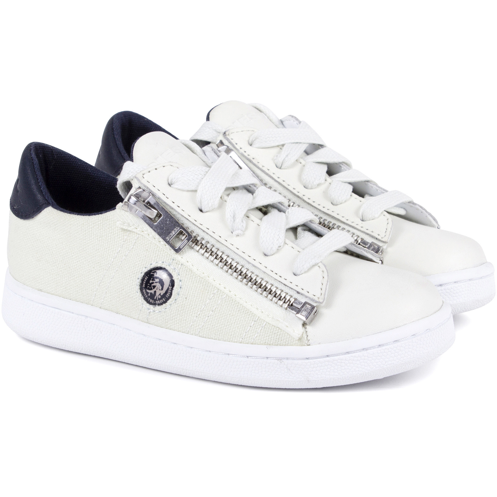 Diesel Canvas Zip-Up Sneakers 