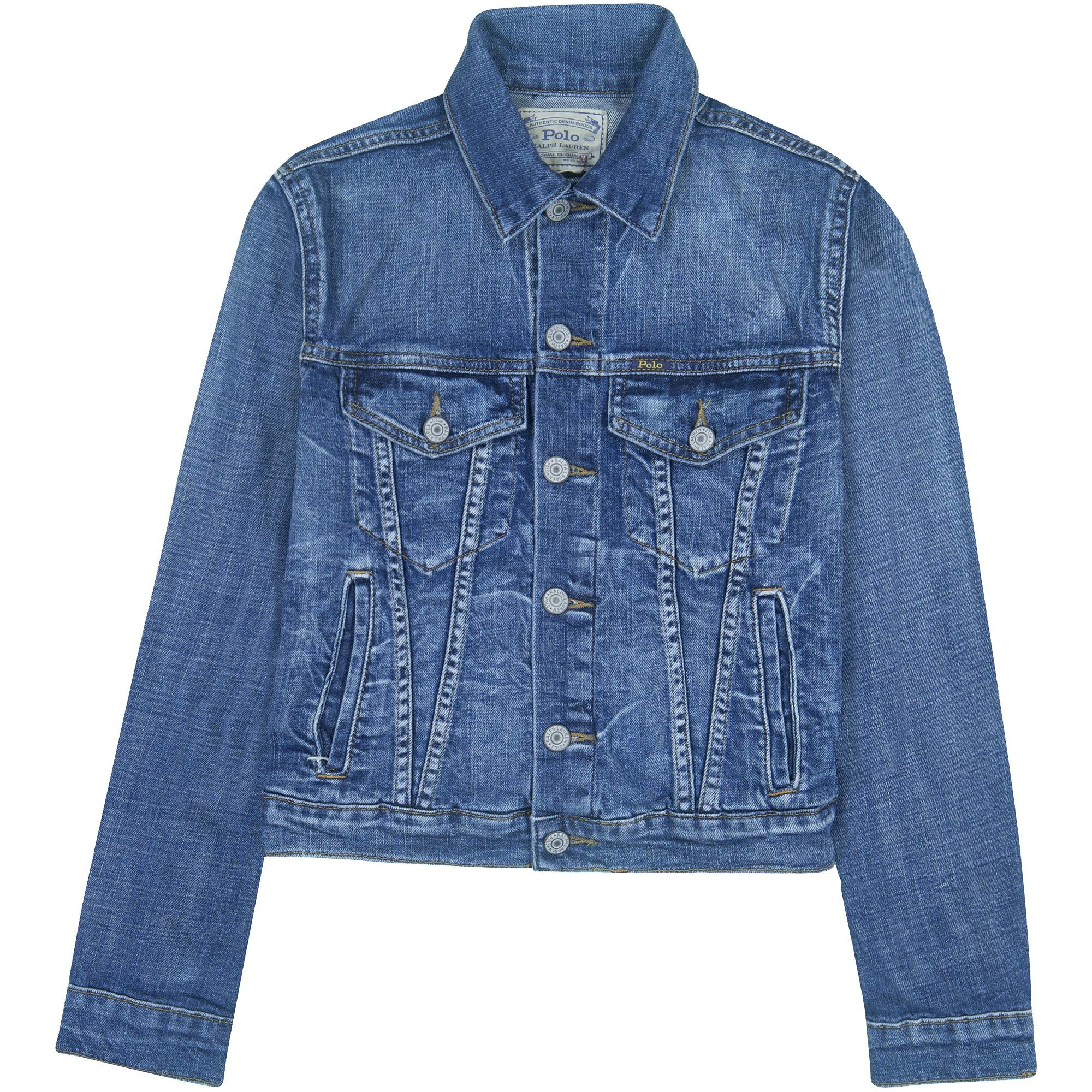 Ralph Lauren Boys Classic Denim Jacket in Dark Blue —
