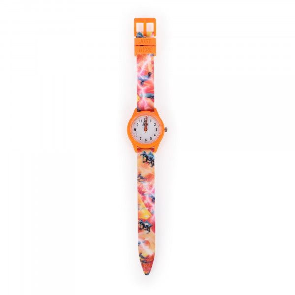 Hype Orange Dinosaurs Kids' Watch