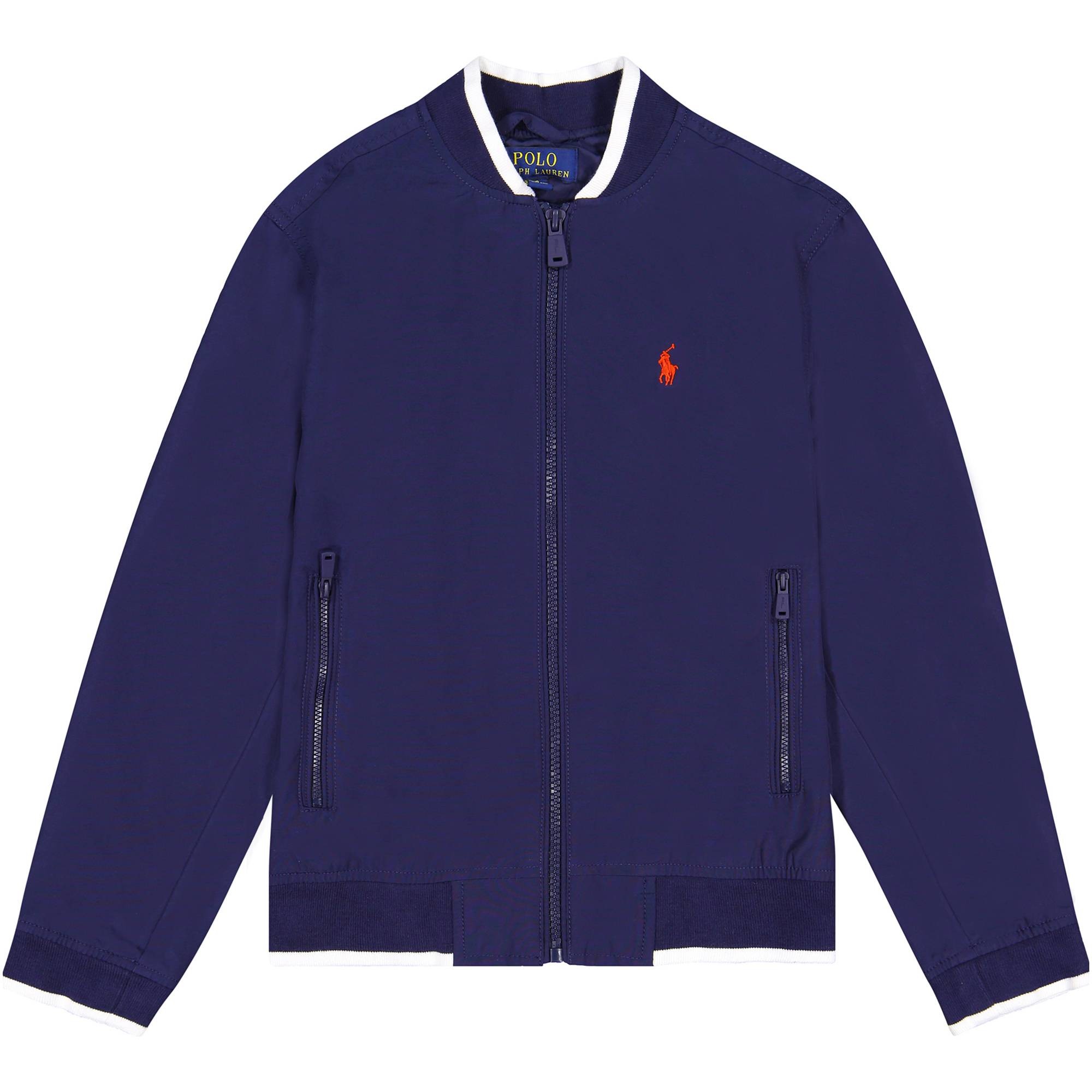 dark blue polo jacket