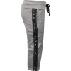 Logo Stripes Drawstring Trousers in Grey