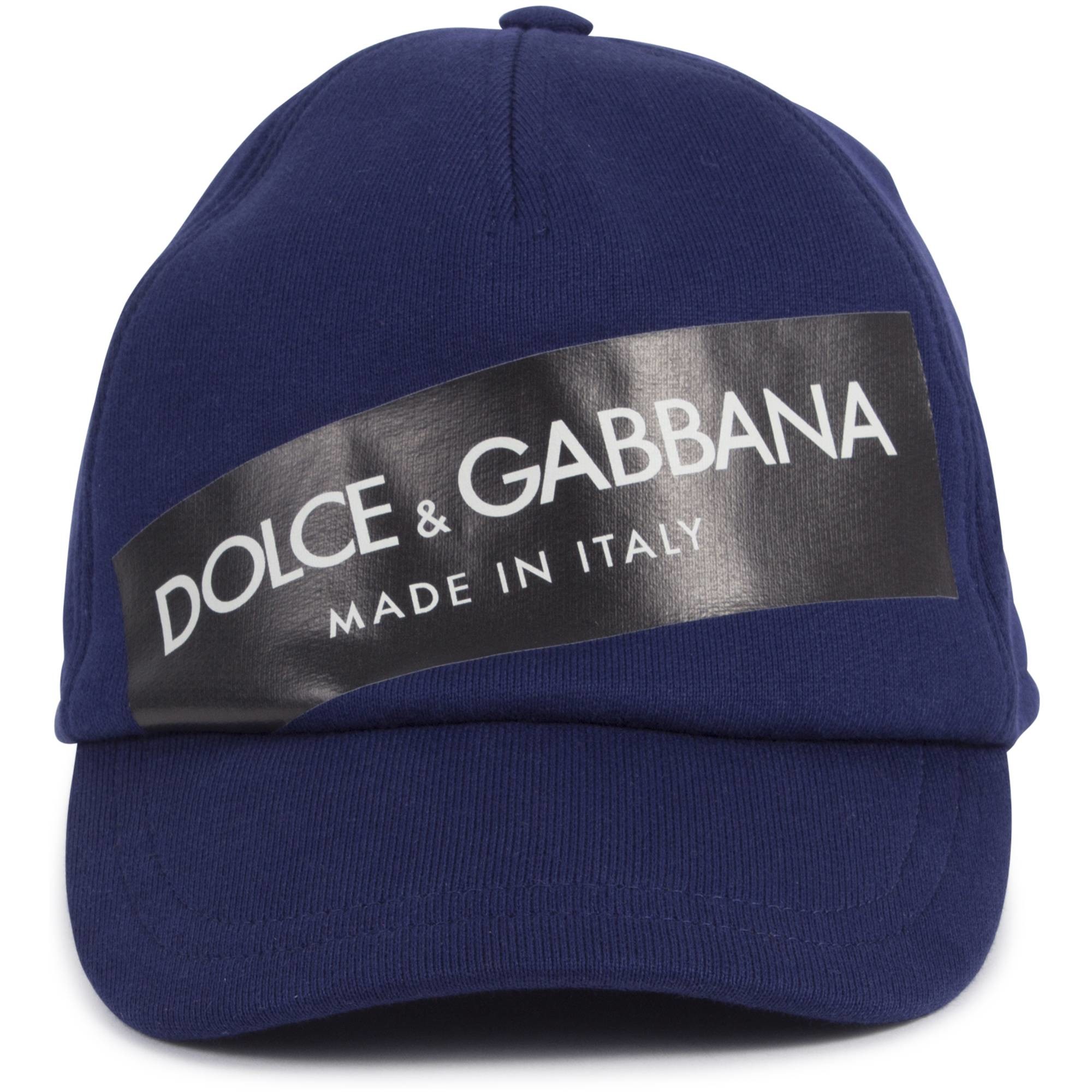 Dolce & Gabbana Dolce & Gabbana Made in Italy' Baseball Cap in Black