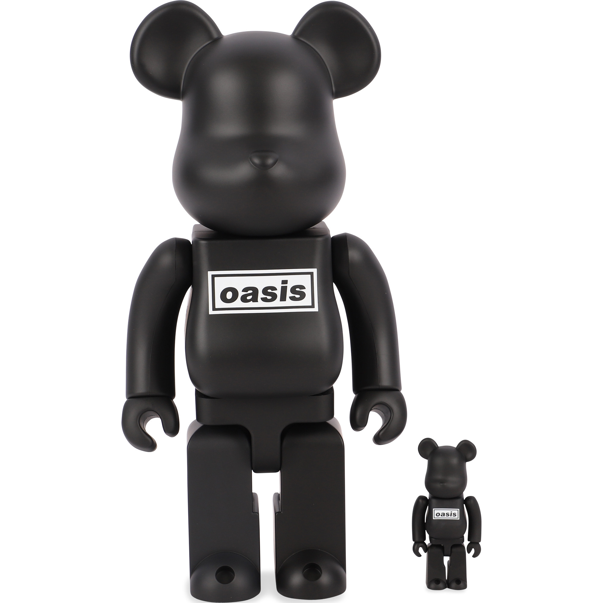 Bearbricks Oasis Black Rubber Bearbrick Set 400 and 100
