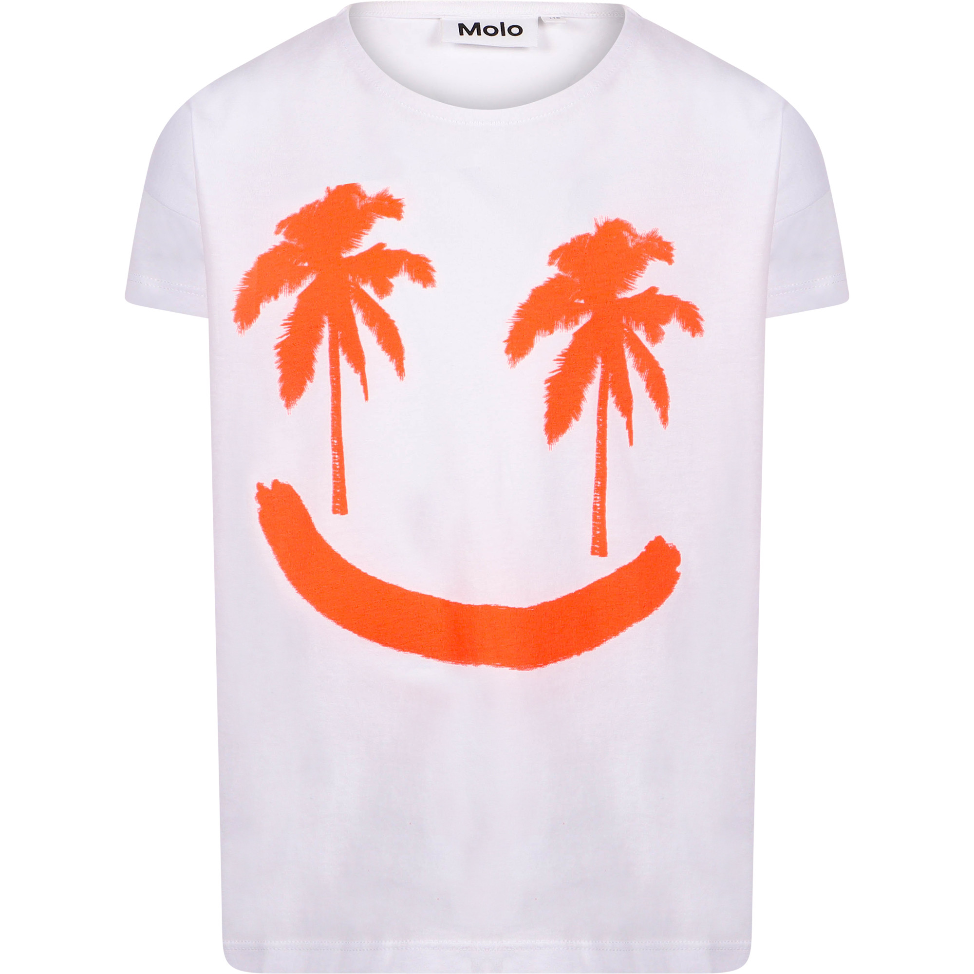 Molo Palm Tree Smiley Face T-Shirt in White â BAMBINIFASHION.COM
