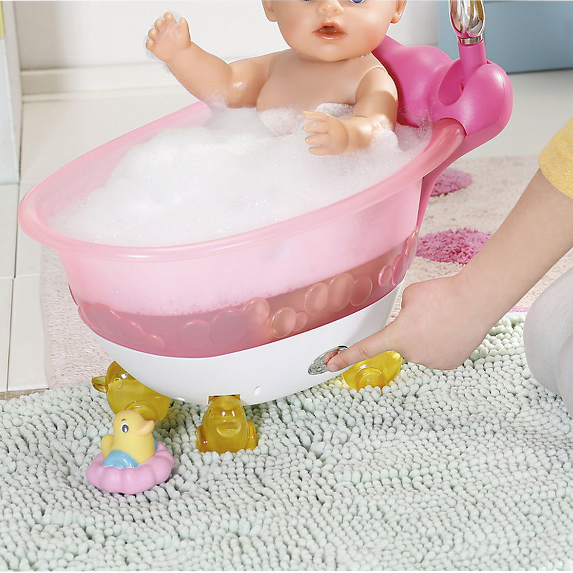 BABY born Bathtub for Dolls in Pink and White —