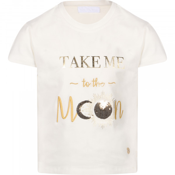 Take Me to the Moon Logo T-Shirt in White