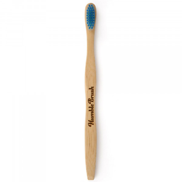 Medium Soft Bamboo Toothbrush in Blue