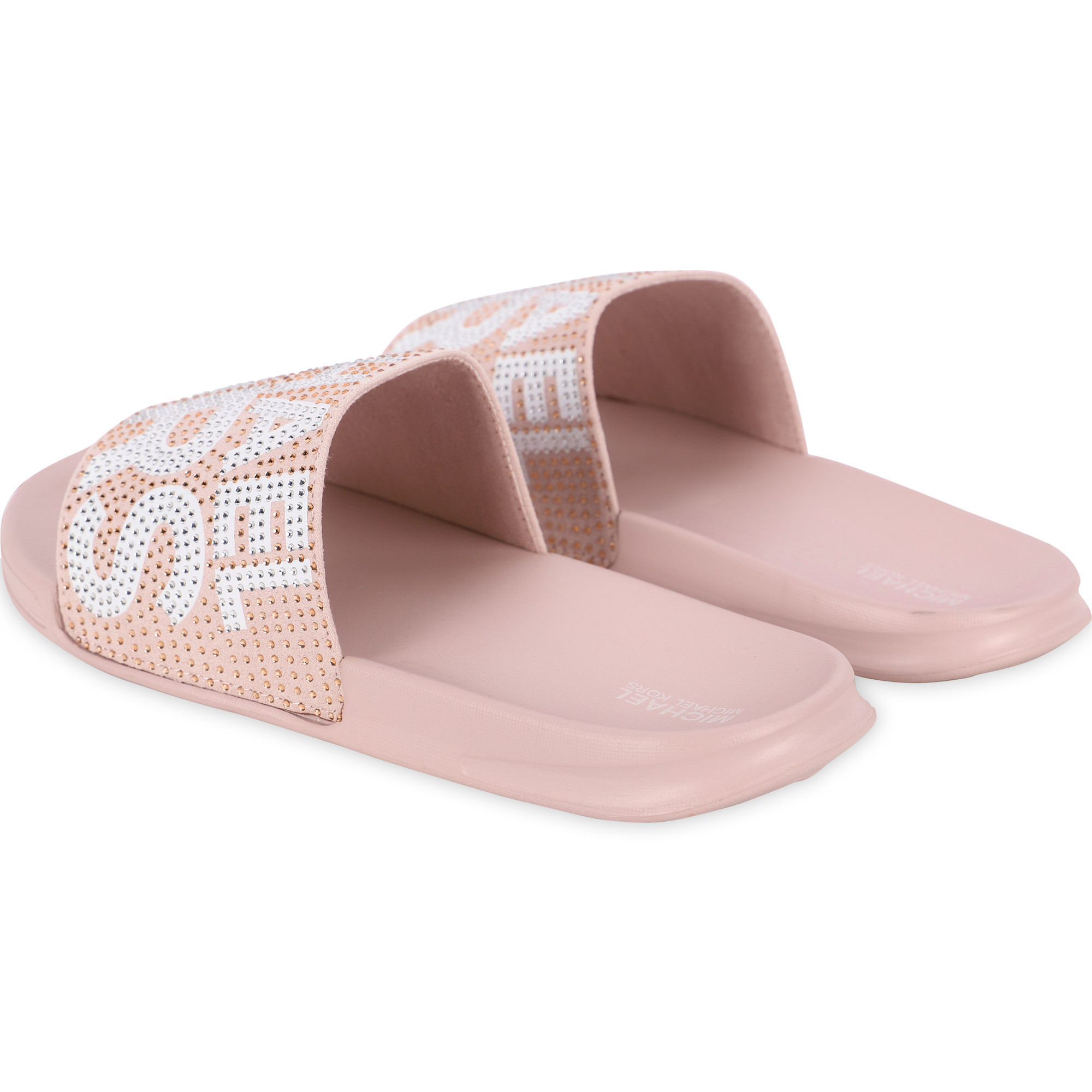 pink mk sandals
