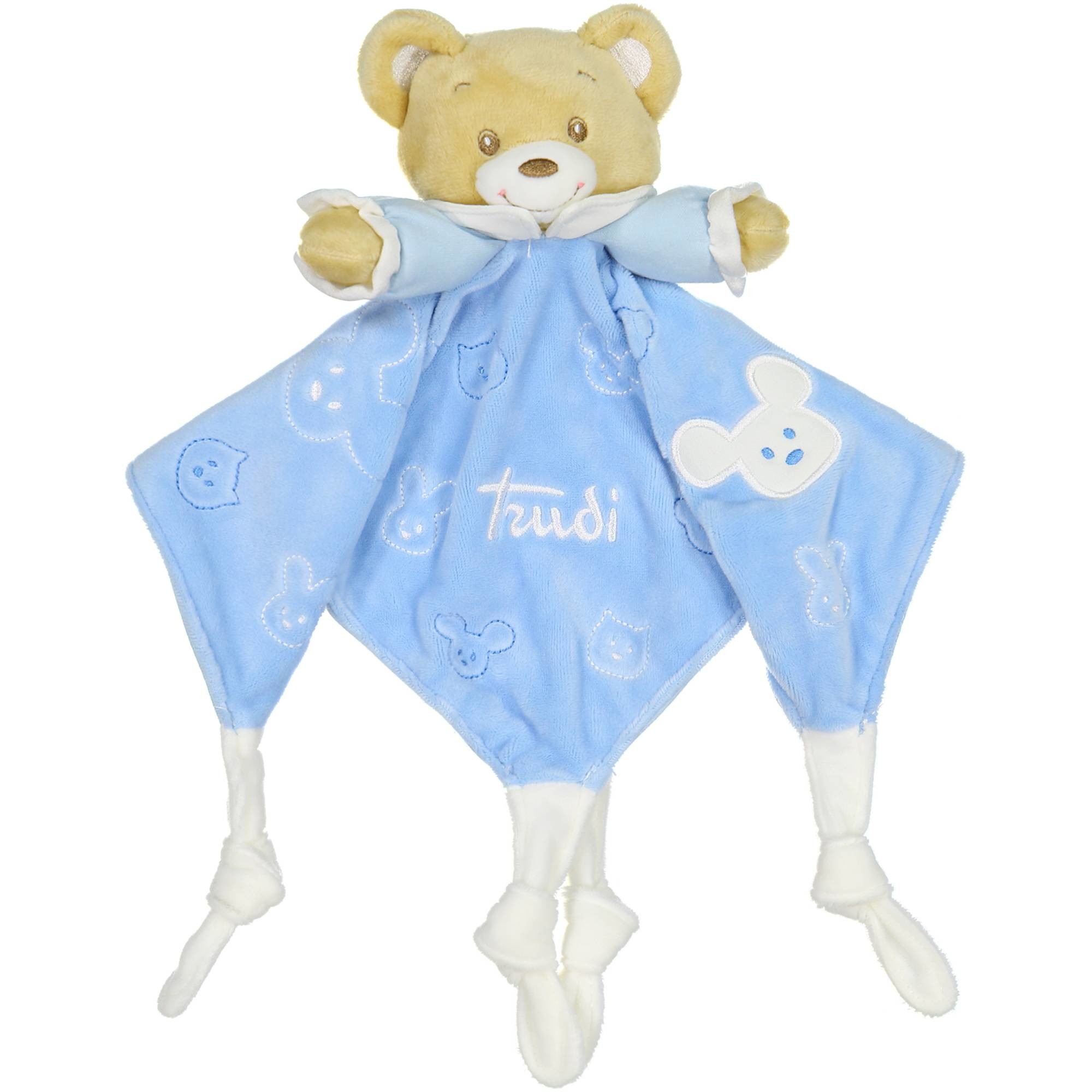 Trudi Baby Bear Comforter Blankie In Blue Bambinifashion Com