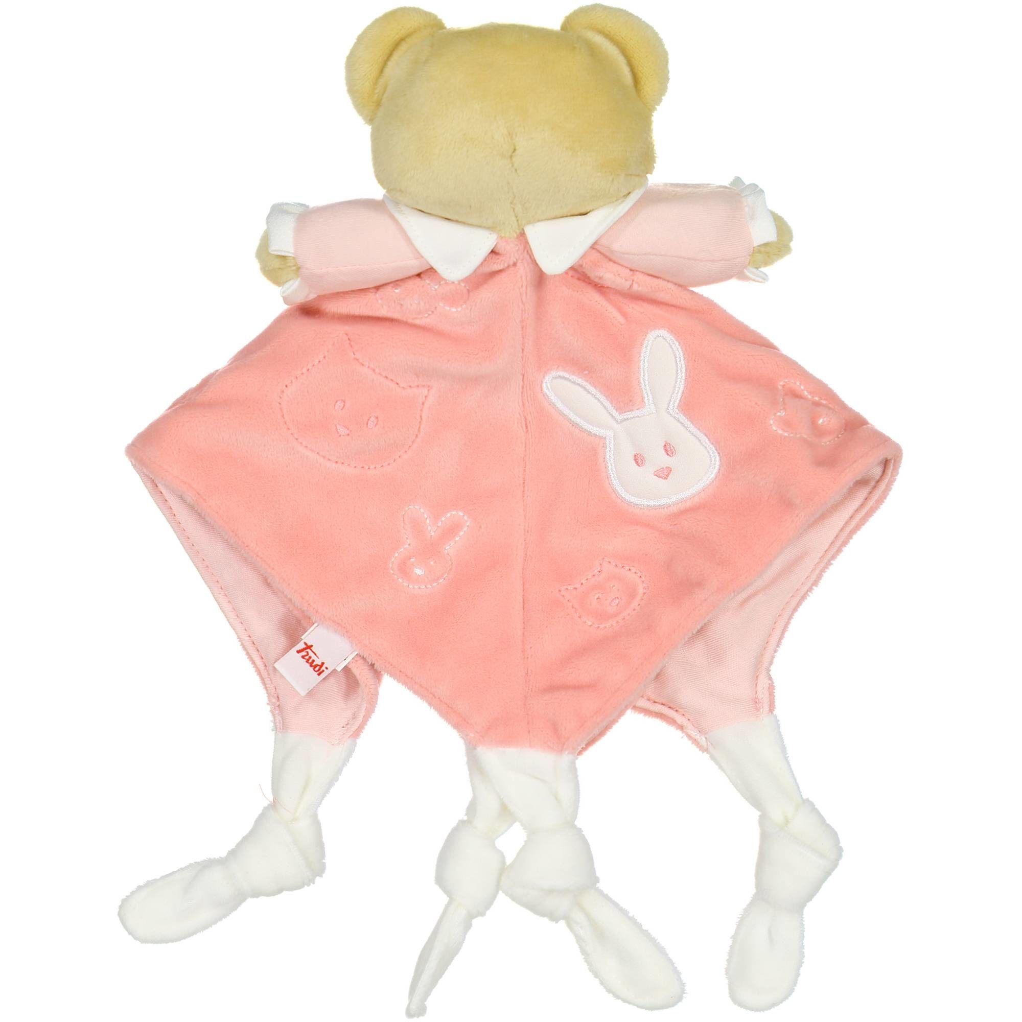 Trudi Baby Bear Comforter Blankie In Pink Bambinifashion Com