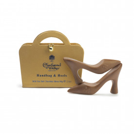 Milk Chocolate Caramel Sea Salt Shoes in Handbag Gift Box (60g)