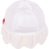 Rainbow Embroidery Baby Cap in White