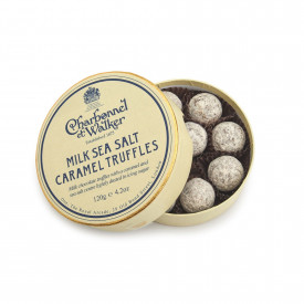 Milk Chocolate Sea Salt Caramel Flavor Truffles in Gift Box (120g)