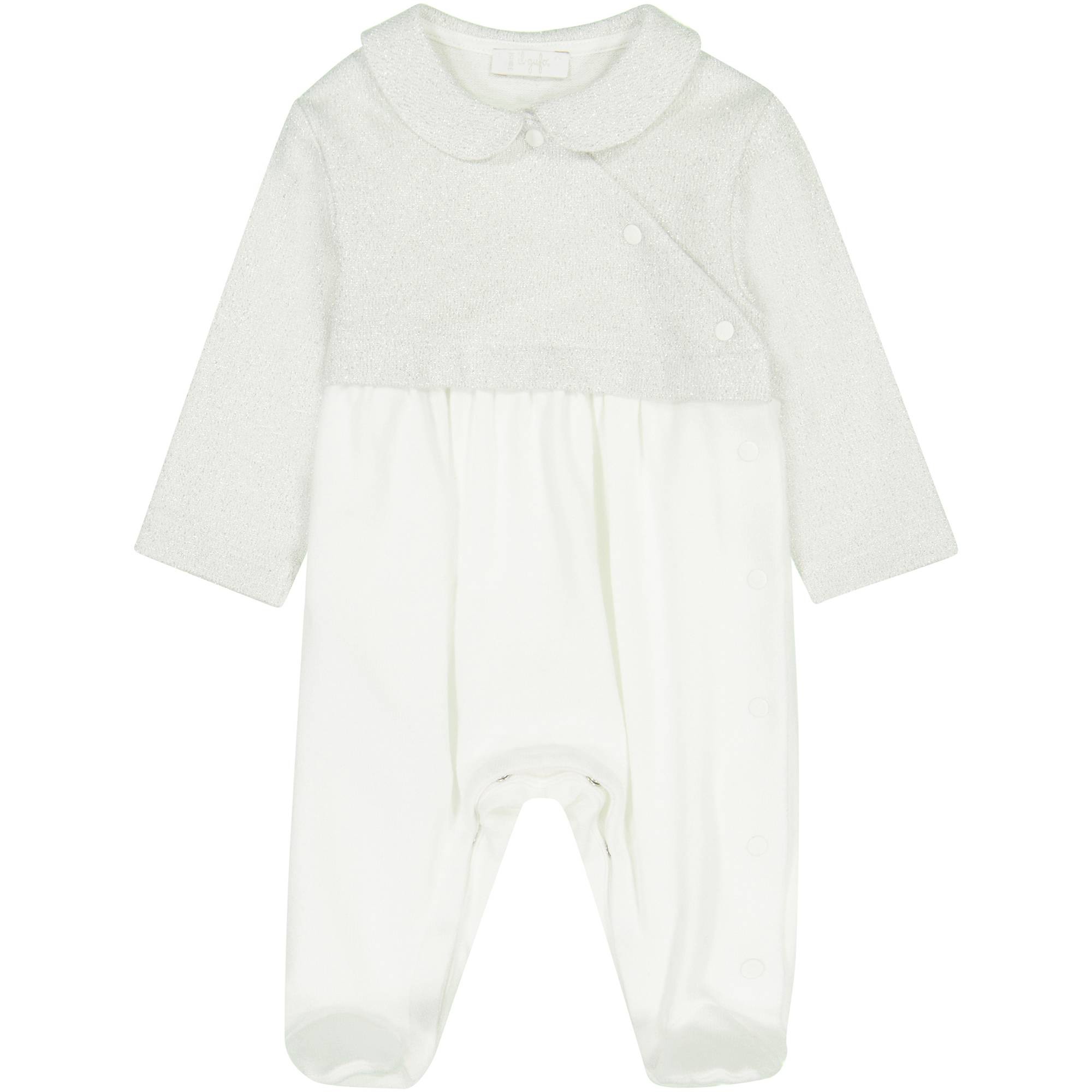 Il Gufo Baby Onesie with Peter Pan Collar