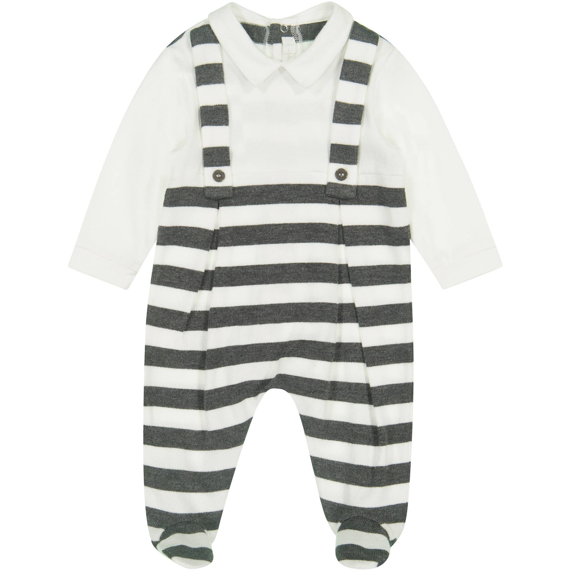 baby striped overalls