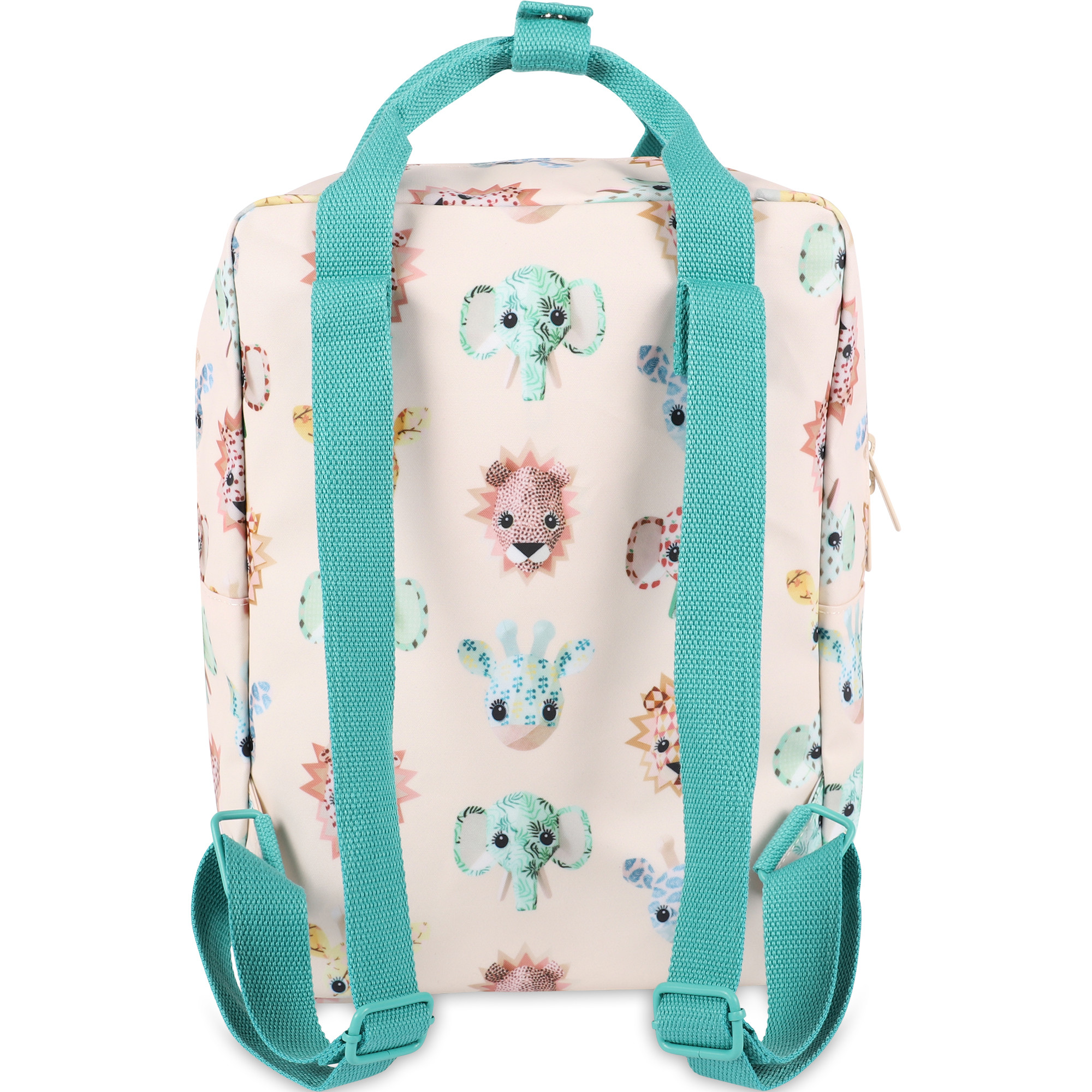 pink animal print backpack