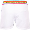 Rainbow Waist Butterfly Print Shorts in White