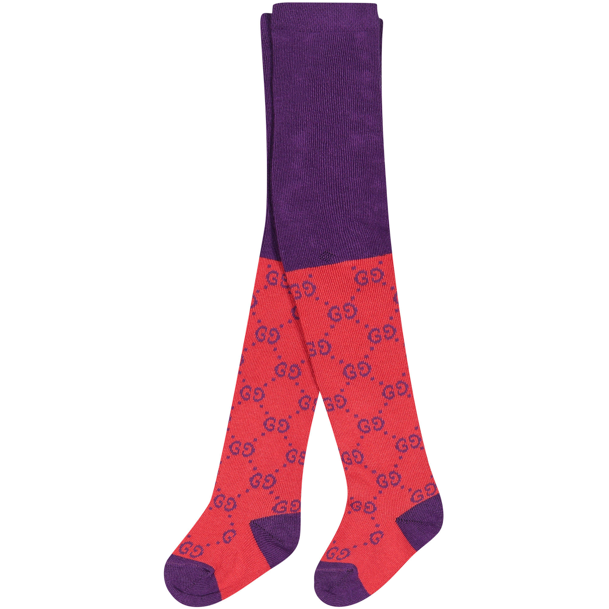 Gucci Baby "GG" Knit Tights in Red —