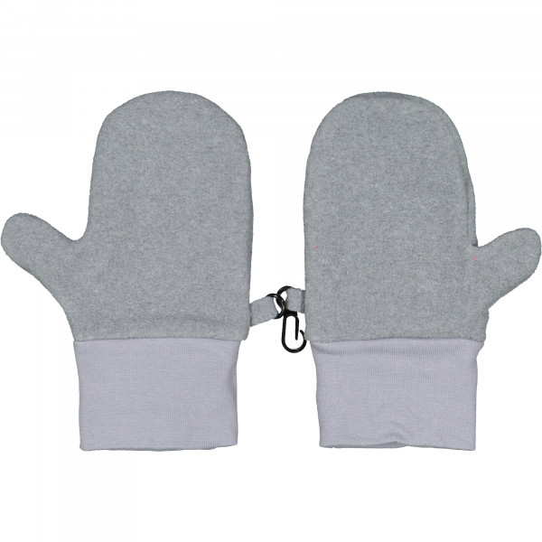 Fleece Mittens in Grey