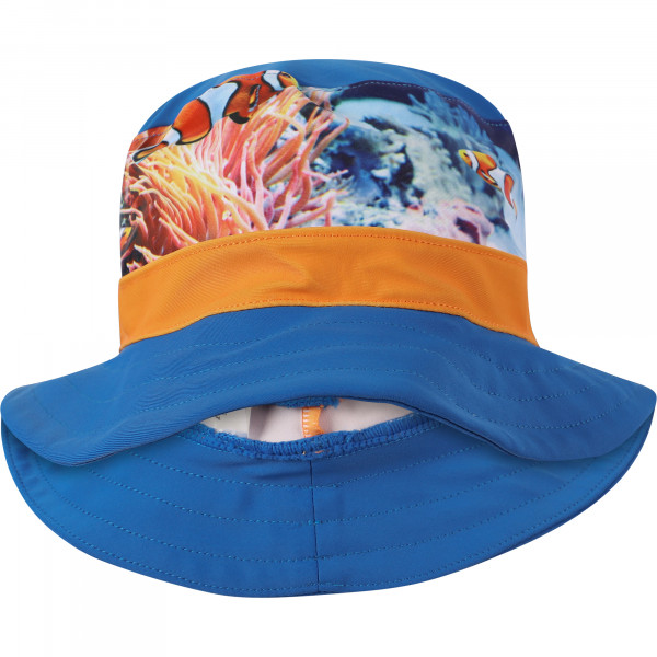 Sea World Print UV Protection Hat in Blue