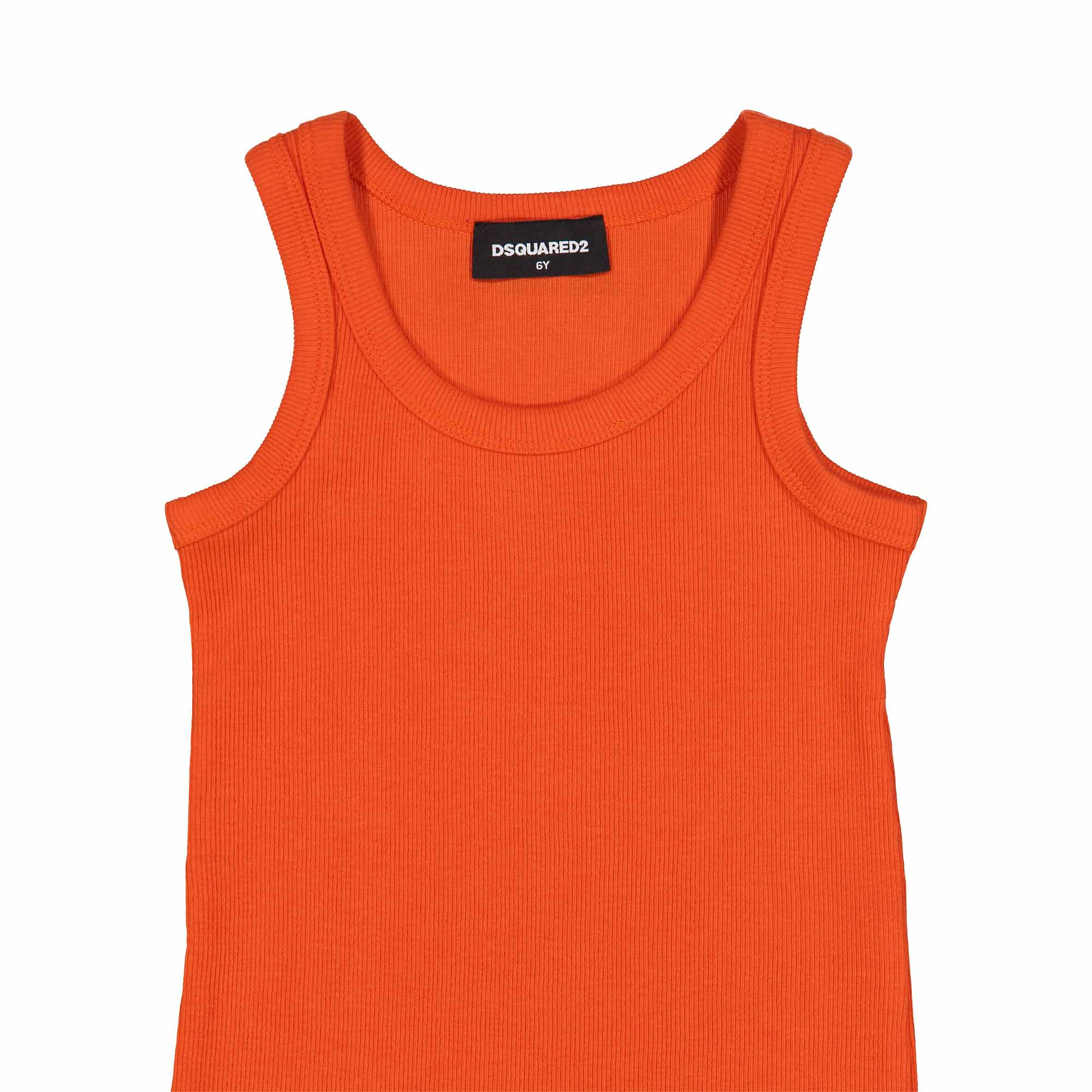 DSQUARED2 Boys Sleeveless Tank Top in Orange