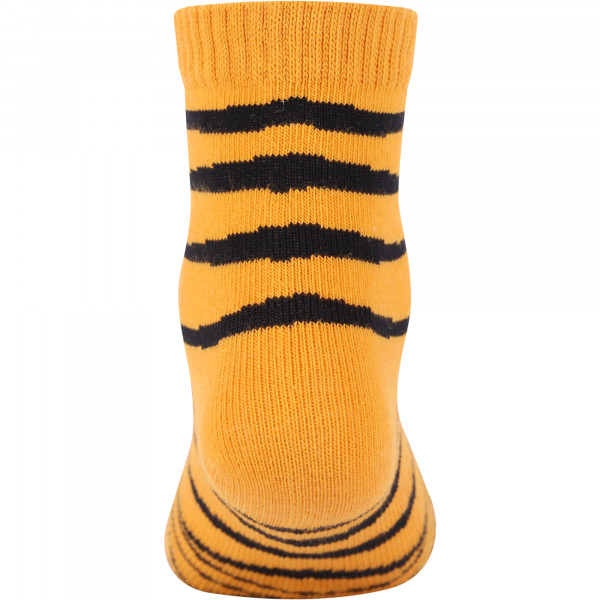 Tigers and Dragons Set of Socks in Orange, Black and Grey