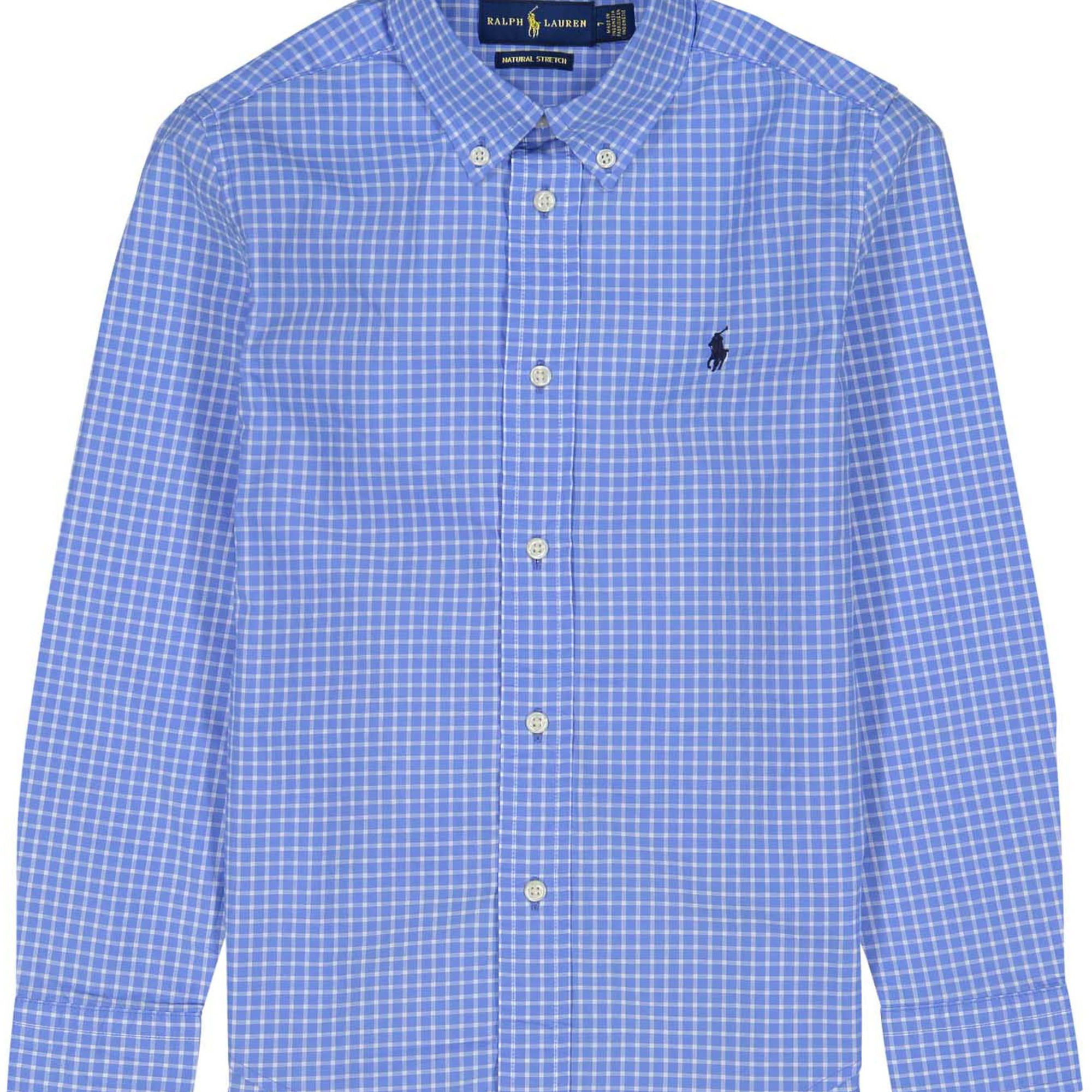 Ralph Lauren Boys ButtonUp Checked Shirt in Blue