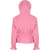 Ruched Hooded Jacket in Pink