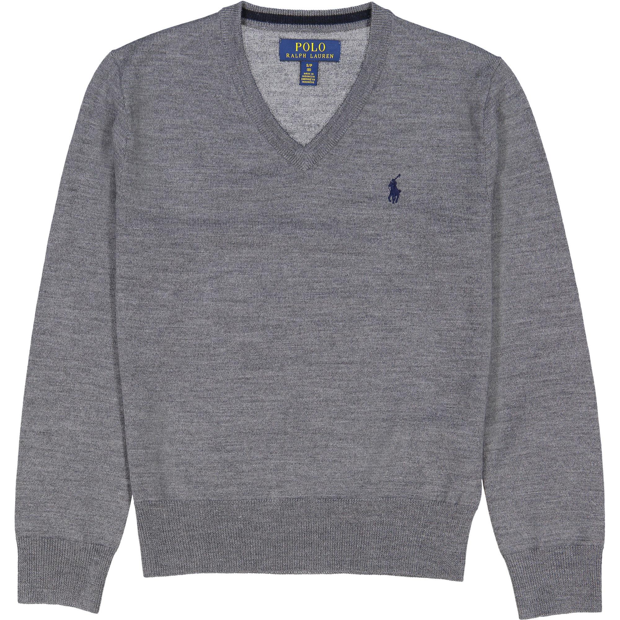 Ralph Lauren Boys Wool Sweater in Grey —