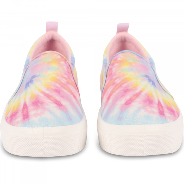 Tie Dye Colorful Platform Slip-On Sneakers