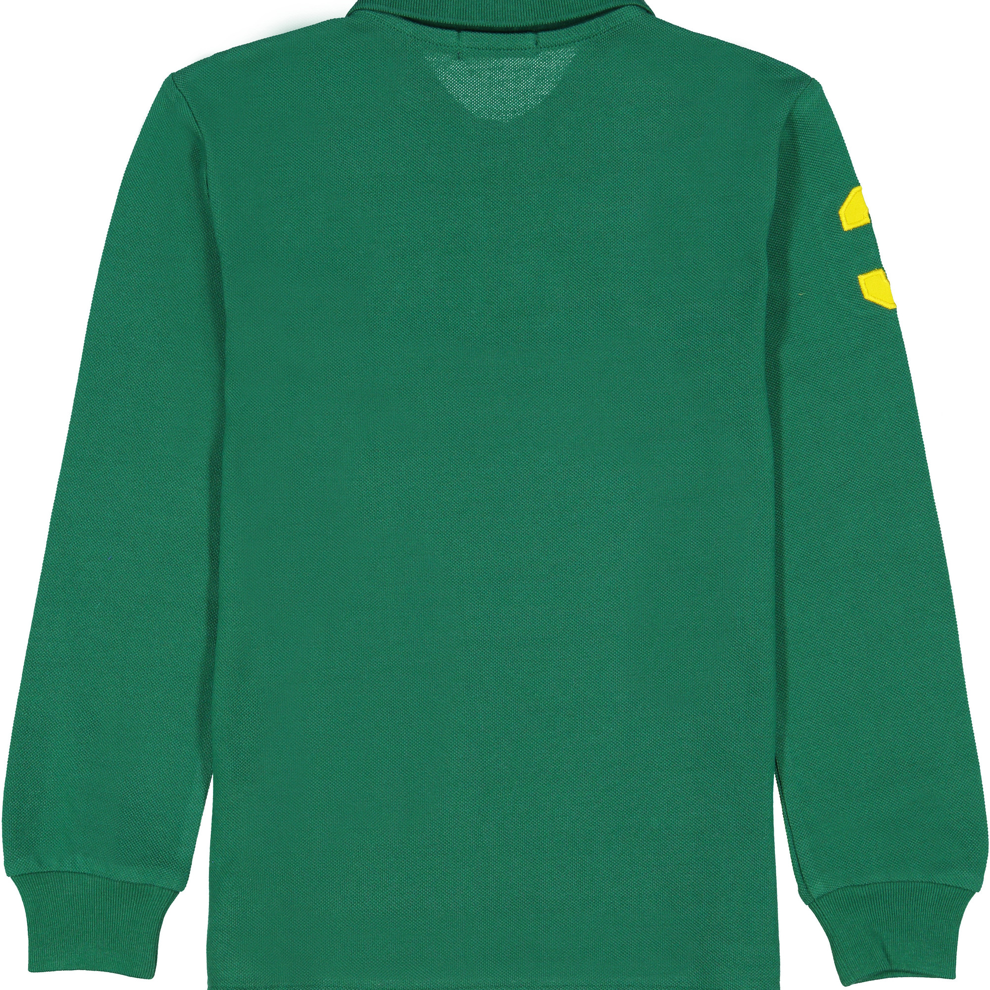 Ralph Lauren Boys Long Sleeve "3" Polo Shirt in Green