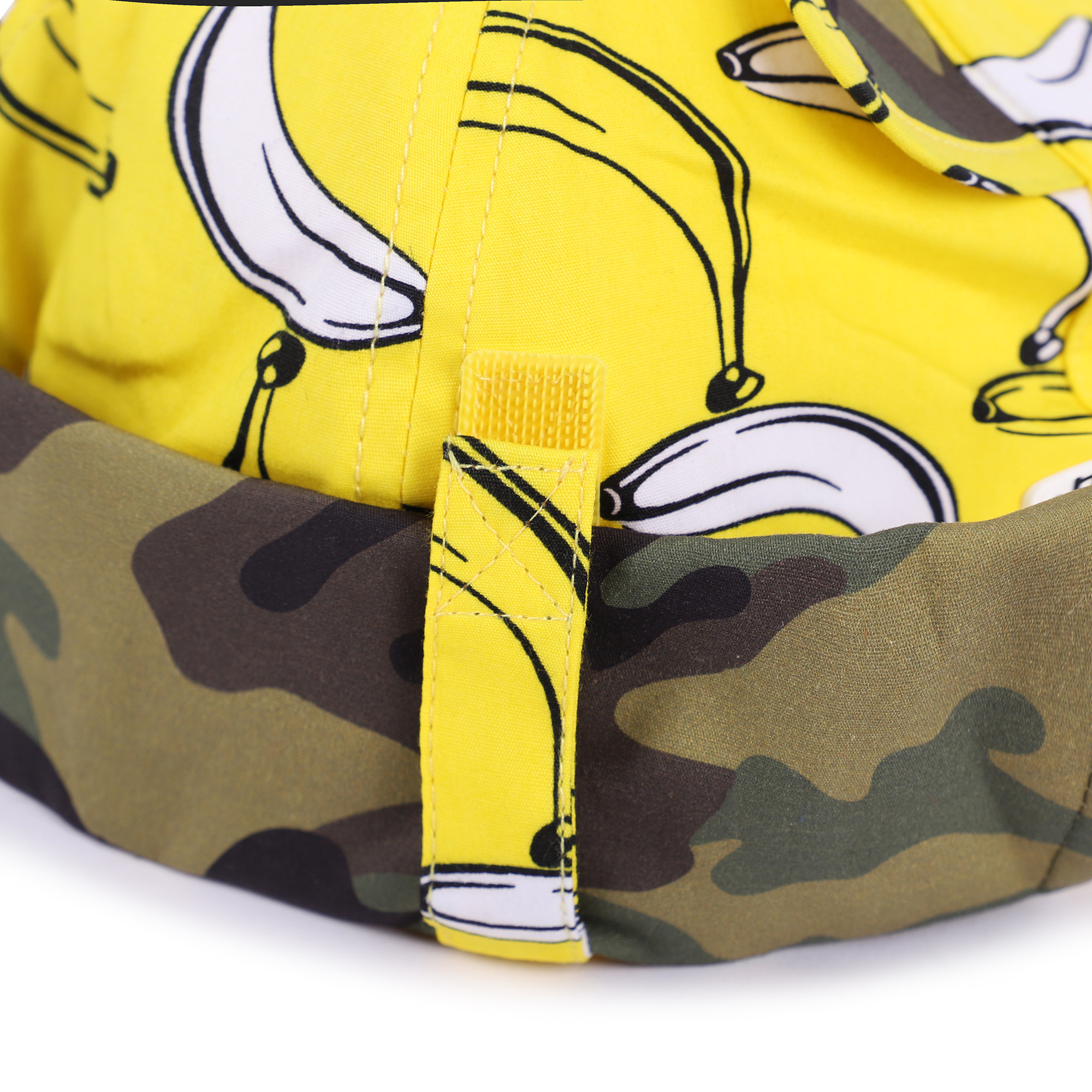 Little HotDog Watson Bananas and Camo Print Cap with Neck Flap in
