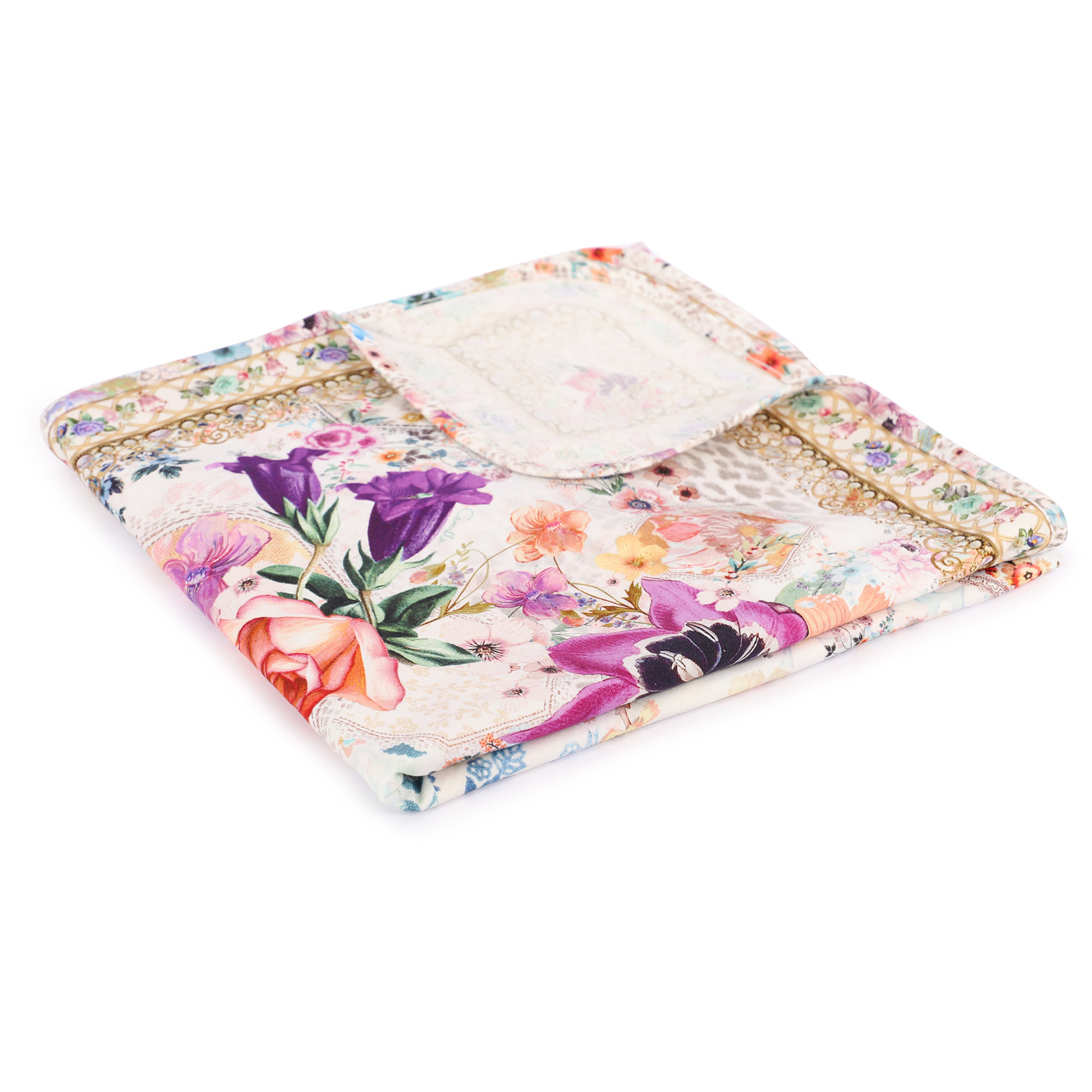 Camilla By The Meadow Floral Baby Blanket