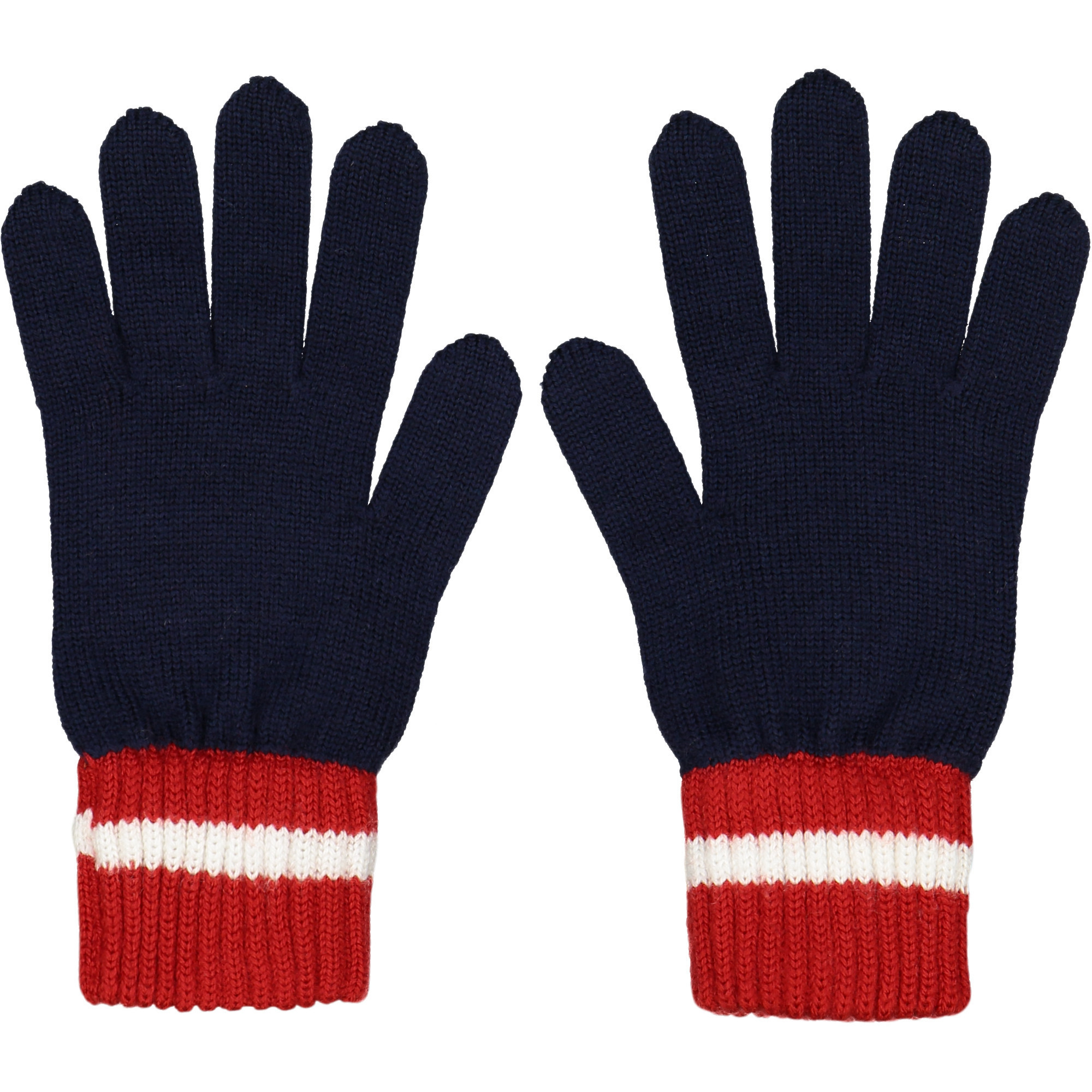 Dolce & Gabbana Boys Knitted "DG" Gloves in Navy