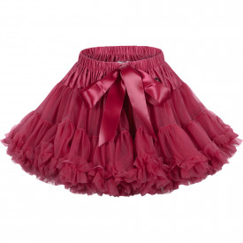 Breakfast @ Tiffany's Set of Tutu Skirt and Doll's Skirt in Ruby