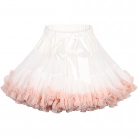 Breakfast @ Tiffany's Set of Tutu Skirt and Doll's Skirt in White and Pink