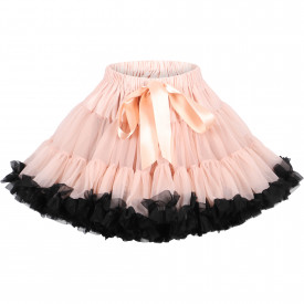 Breakfast @ Tiffany's Set of Tutu Skirt and Doll's Skirt in Pale Pink and Black